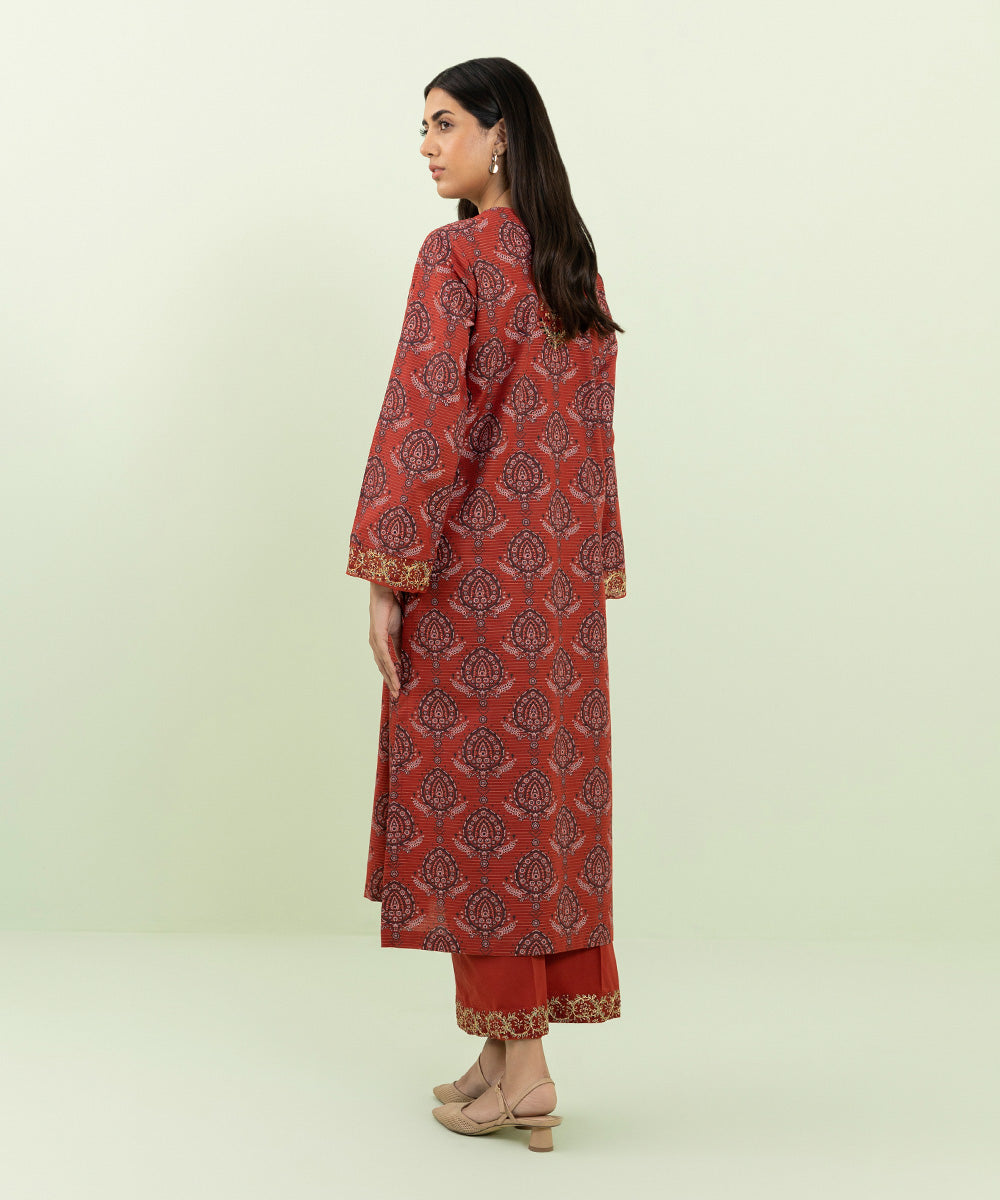 Sapphire - Embroidered Zari Khaddar Shirt