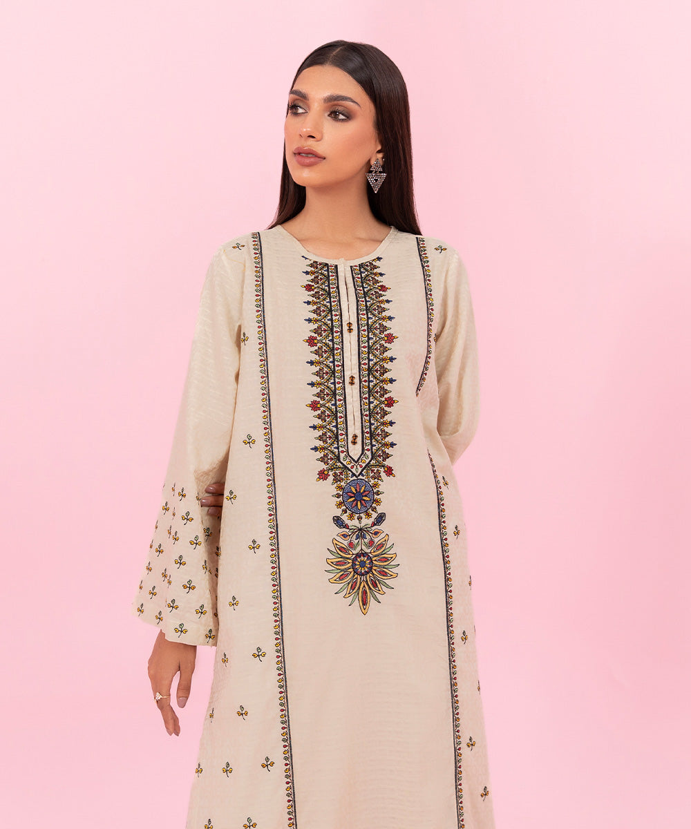 Sapphire - Embroidered Jacquard Shirt