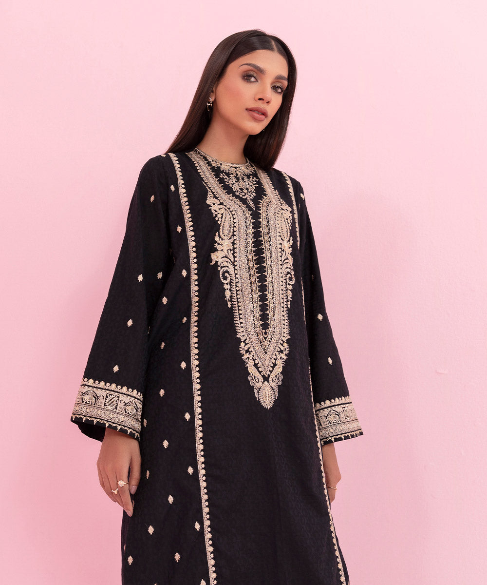 Sapphire - Embroidered Jacquard Shirt