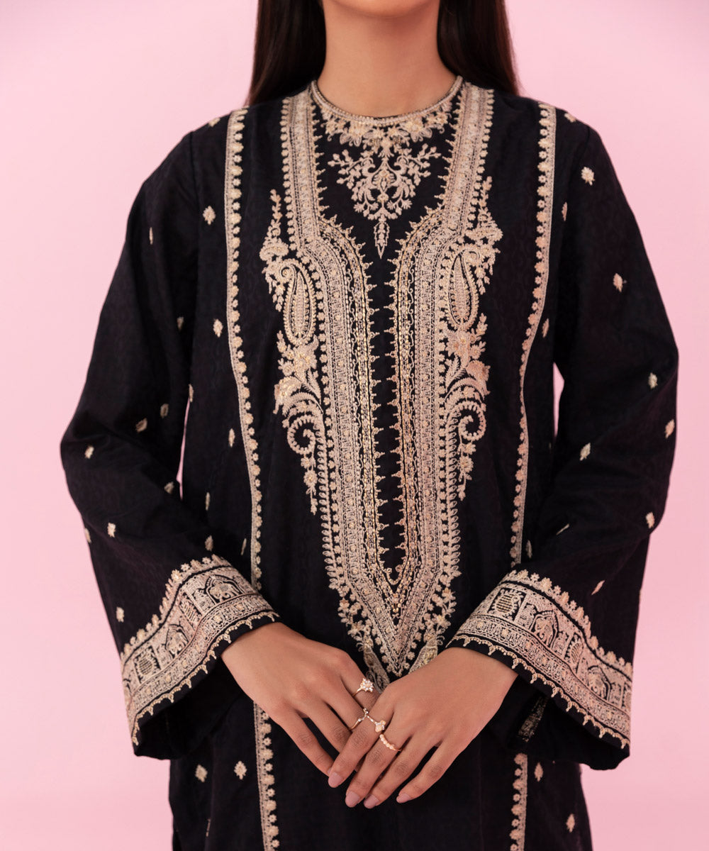 Sapphire - Embroidered Jacquard Shirt