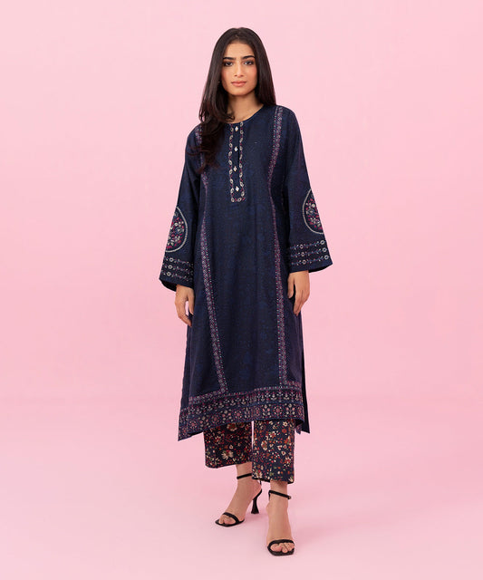 Sapphire - 2 Piece - Embroidered Cambric Suit