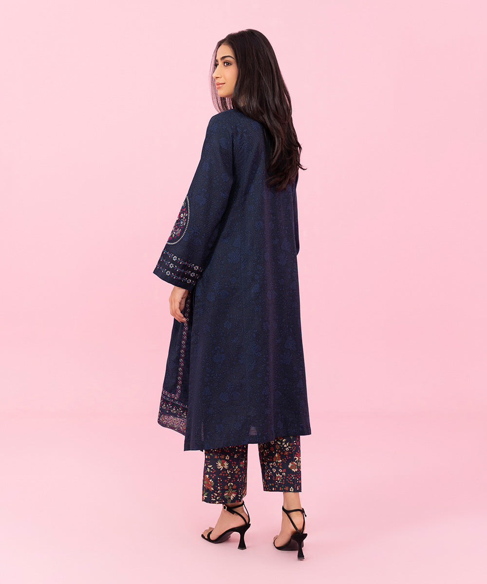 Sapphire - 2 Piece - Embroidered Cambric Suit