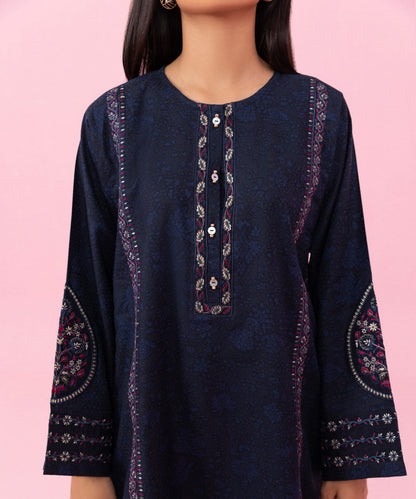 Sapphire - 2 Piece - Embroidered Cambric Suit