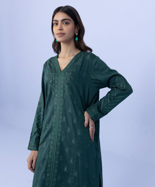 Sapphire - Embroidered Cotton Viscose Shirt