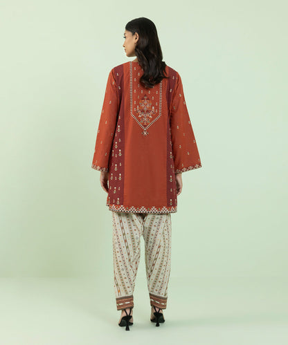 Sapphire - Embroidered Zari Khaddar Shirt