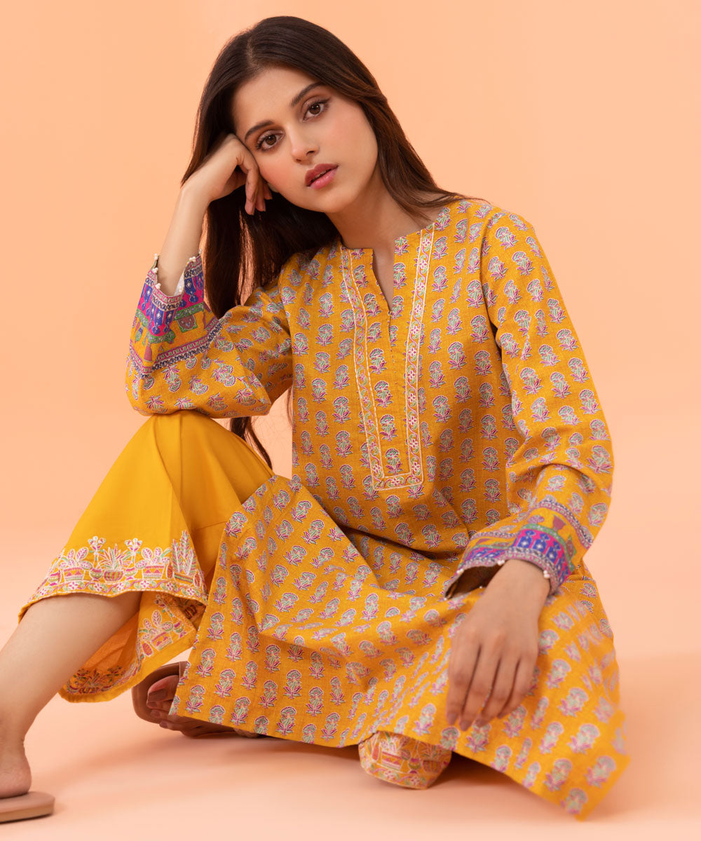 Sapphire - 2 Piece - Embroidered Cambric Suit