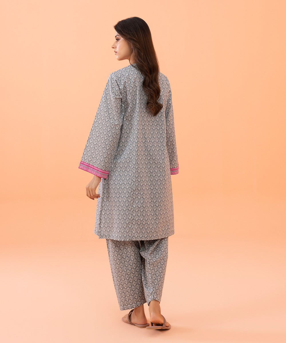 Sapphire - 2 Piece - Printed Cambric Suit