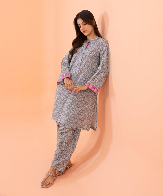 Sapphire - 2 Piece - Printed Cambric Suit