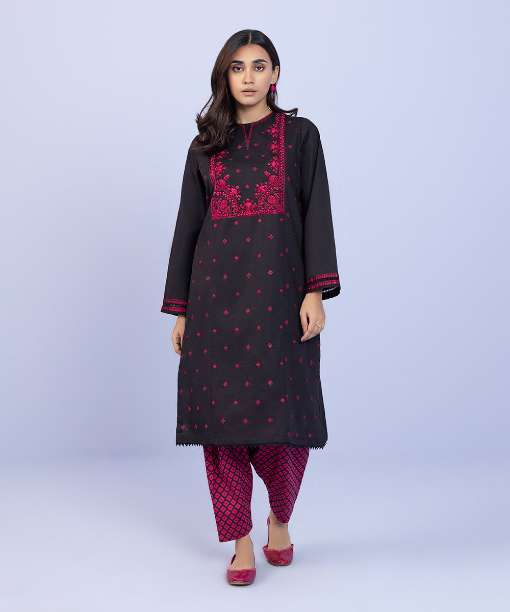 Sapphire - 2 Piece - Embroidered Cambric Suit