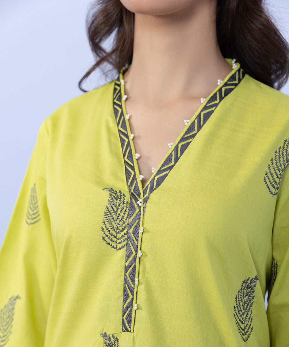 Sapphire - Embroidered Cambric Shirt