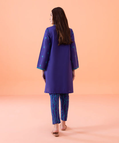 Sapphire - 2 Piece - Embroidered Cambric Suit