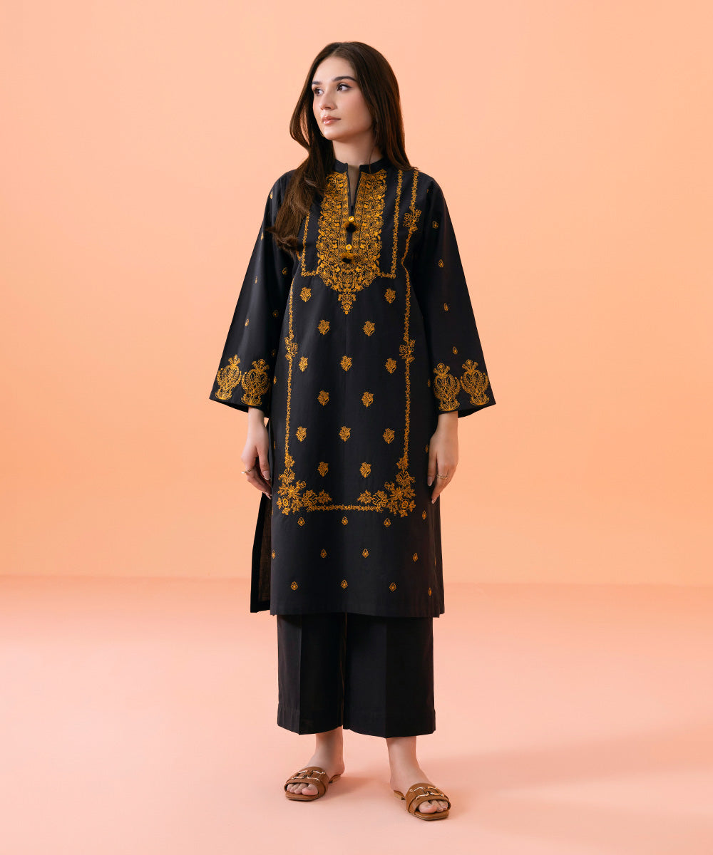 Sapphire - Embroidered Cambric Shirt