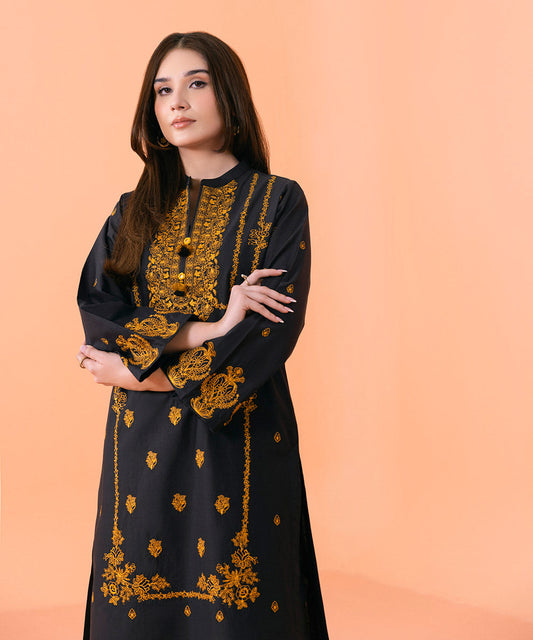Sapphire - Embroidered Cambric Shirt