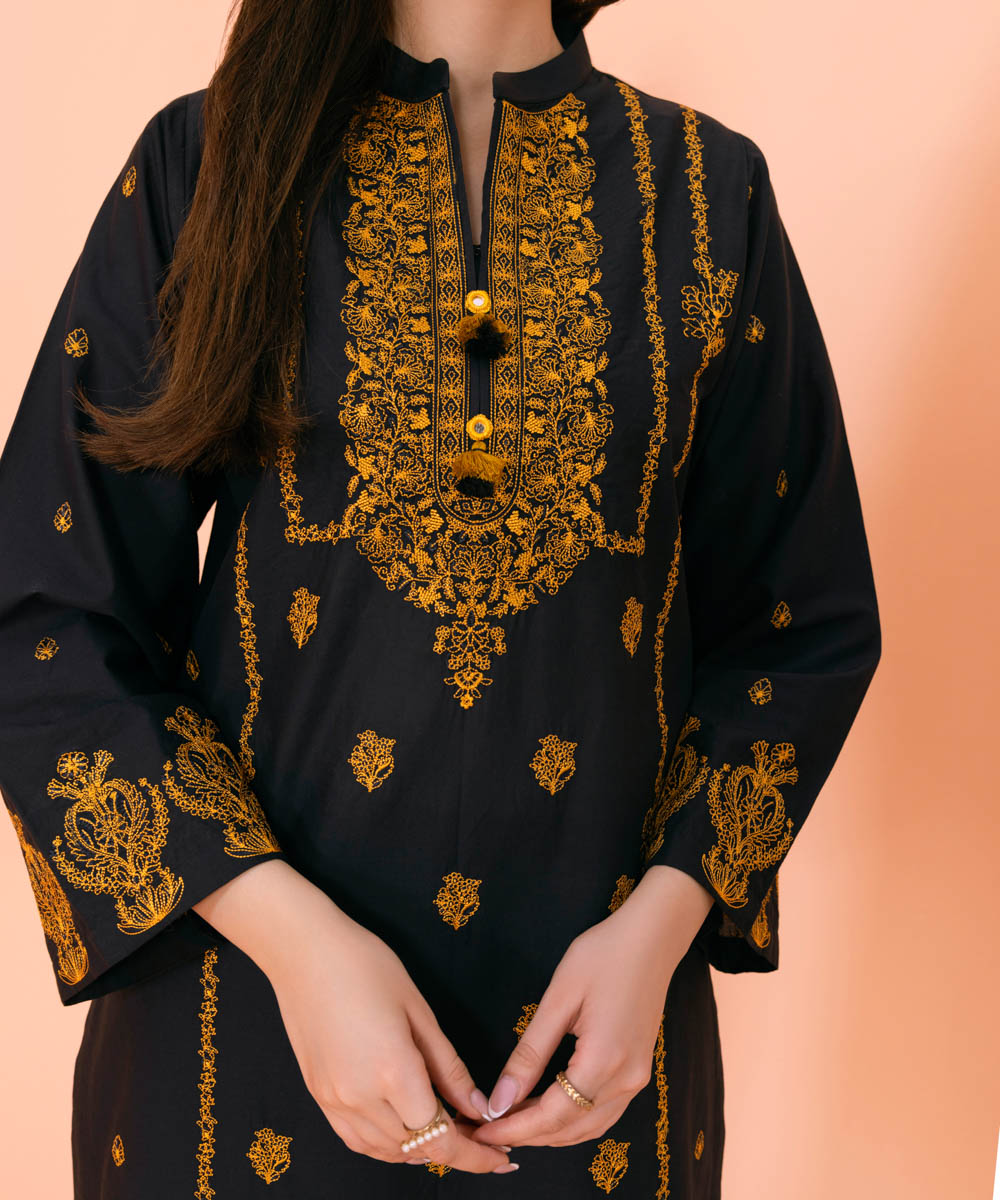 Sapphire - Embroidered Cambric Shirt