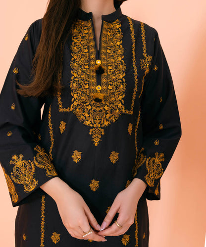 Sapphire - Embroidered Cambric Shirt