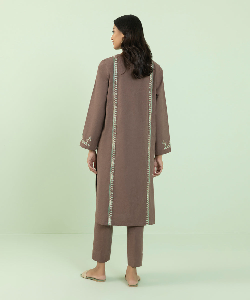 Sapphire - 2 Piece - Embroidered Mélange Suit