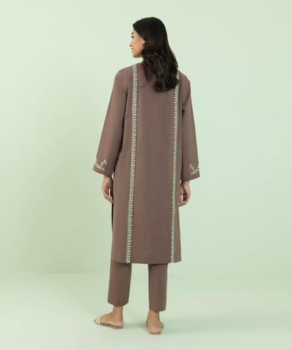 Sapphire - 2 Piece - Embroidered Mélange Suit