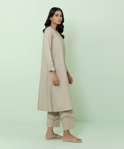 Sapphire - 2 Piece - Embroidered Mélange Suit