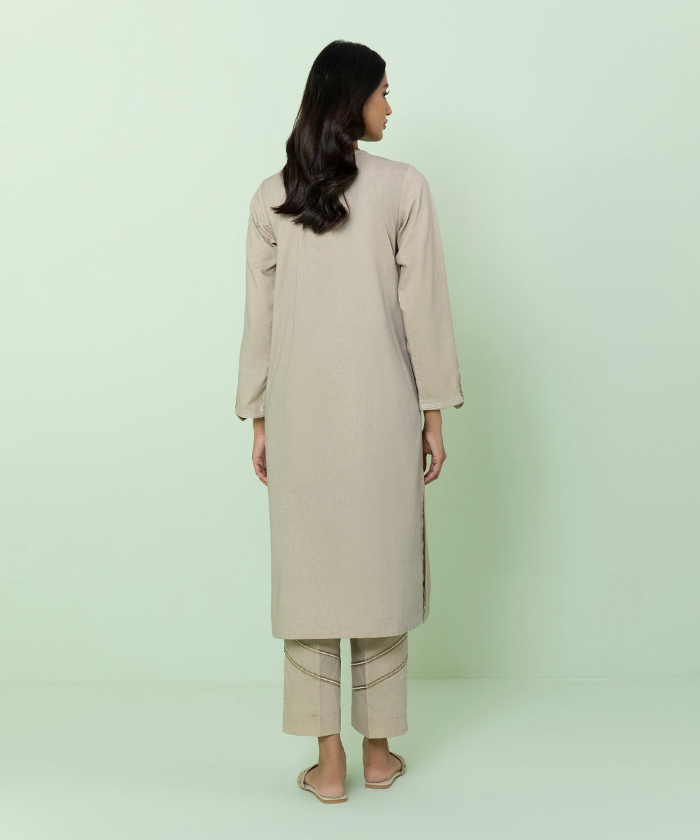 Sapphire - 2 Piece - Embroidered Mélange Suit