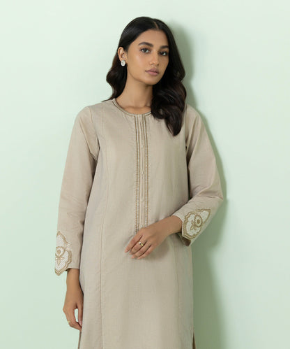 Sapphire - 2 Piece - Embroidered Mélange Suit