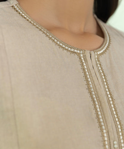 Sapphire - 2 Piece - Embroidered Mélange Suit