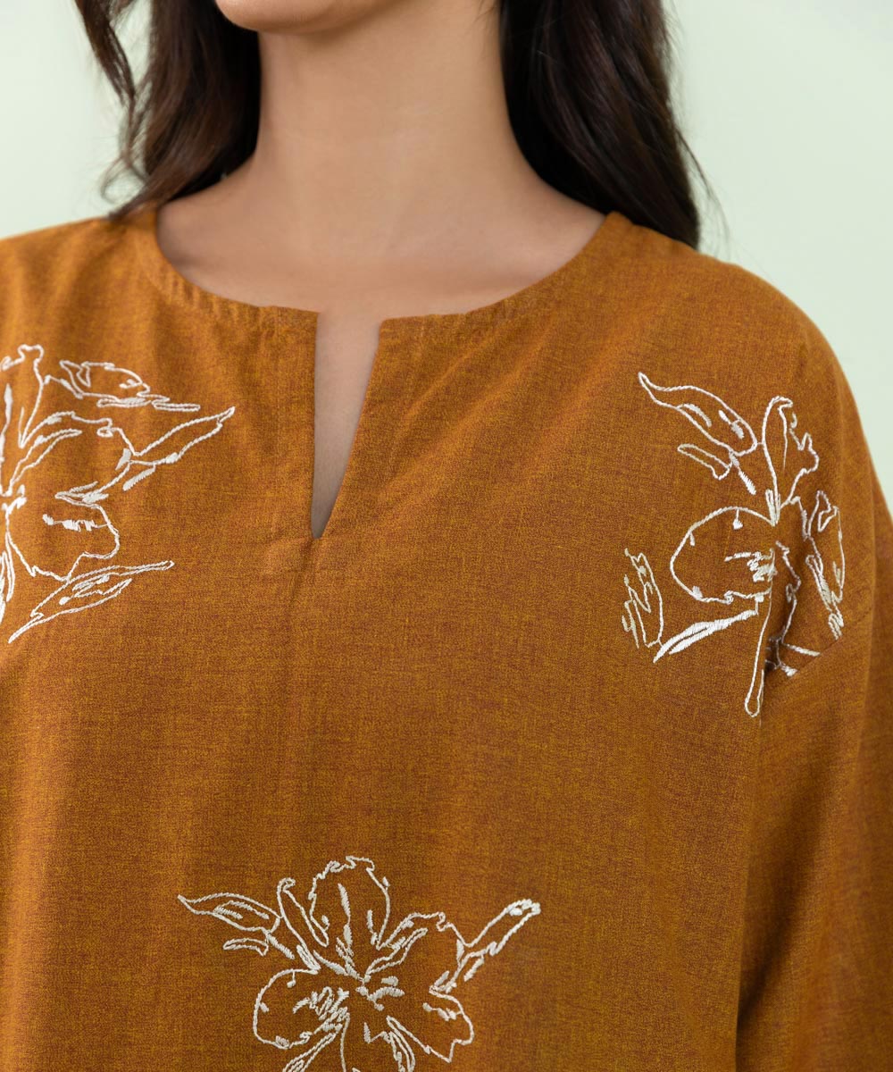 Sapphire - 2 Piece - Embroidered Cotton Suit