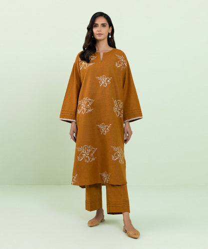 Sapphire - 2 Piece - Embroidered Cotton Suit