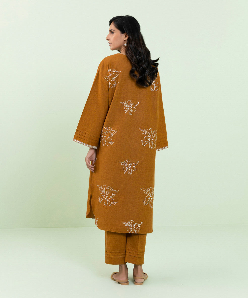 Sapphire - 2 Piece - Embroidered Cotton Suit