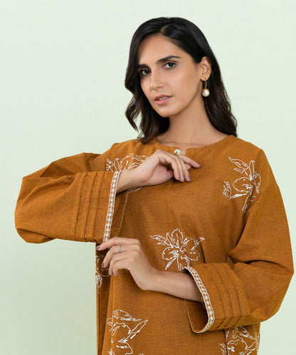 Sapphire - 2 Piece - Embroidered Cotton Suit