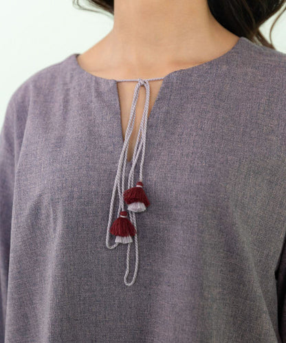 Sapphire - 2 Piece - Embroidered Cotton Suit