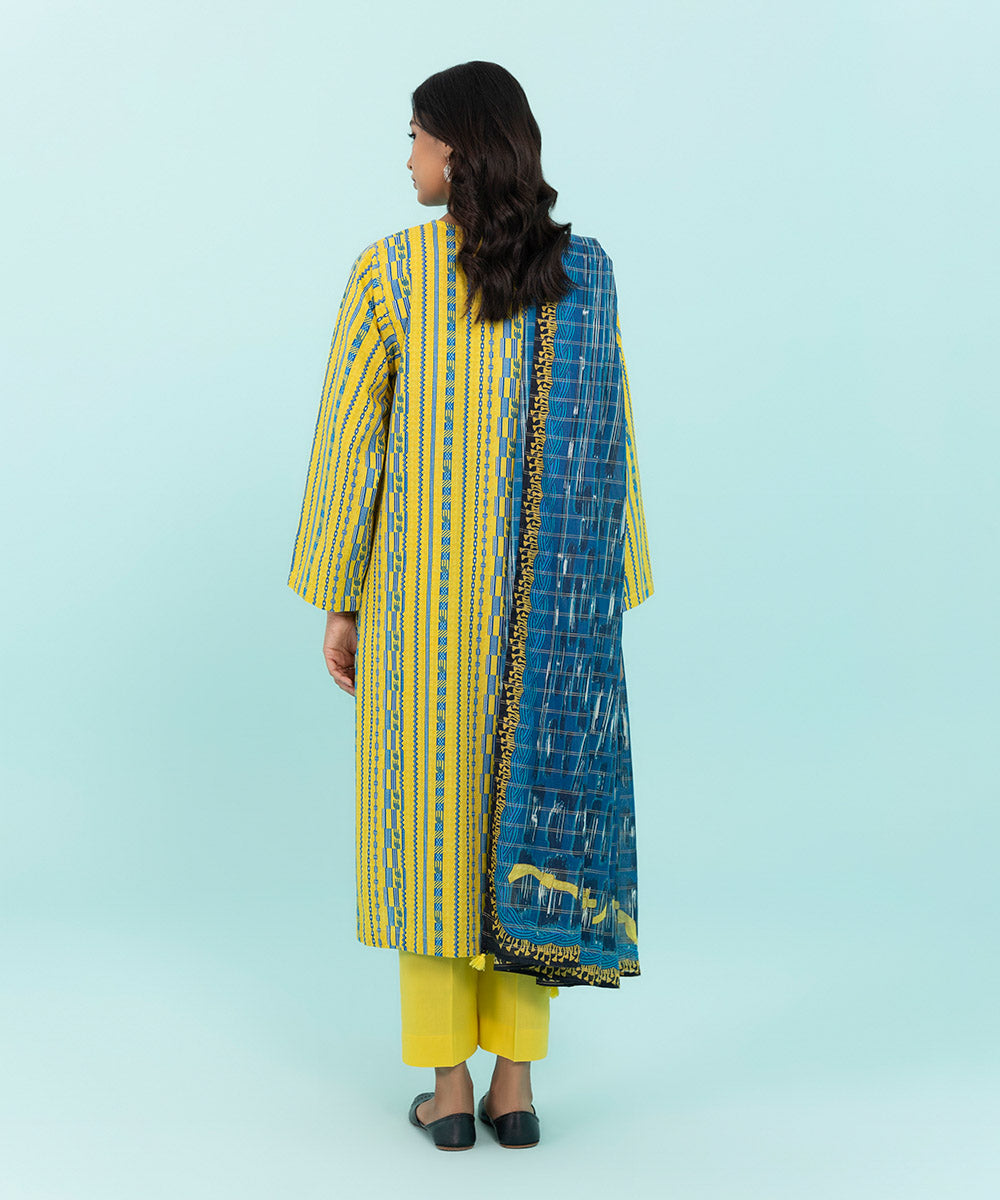 Sapphire - 3 Piece - Printed Khaddar Shirt