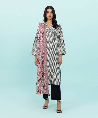 Sapphire - 2 Piece - Printed Khaddar Suit