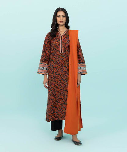 Sapphire - 2 Piece - Printed Khaddar Suit