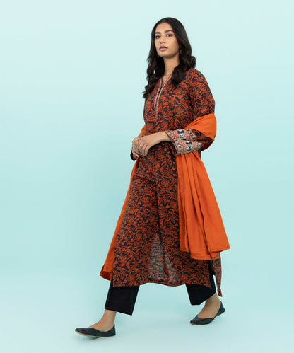 Sapphire - 2 Piece - Printed Khaddar Suit