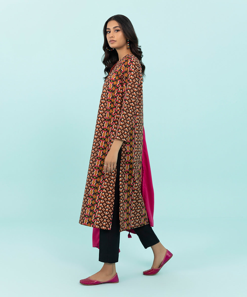 Sapphire - 3 Piece - Printed Khaddar Suit