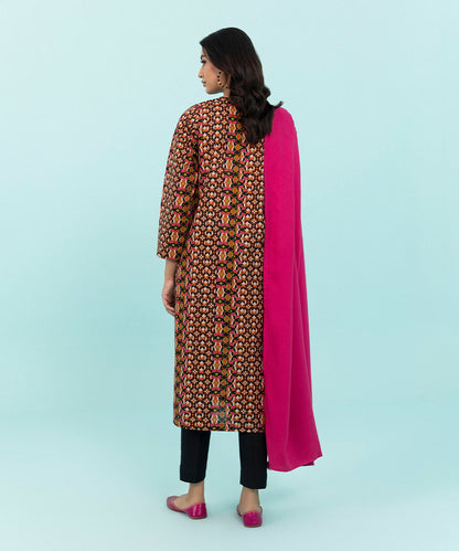 Sapphire - 3 Piece - Printed Khaddar Suit