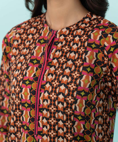 Sapphire - 3 Piece - Printed Khaddar Suit