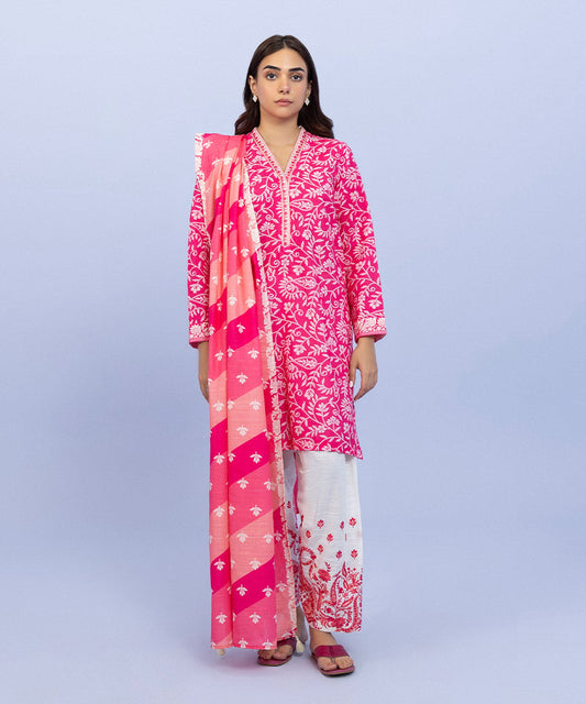 Sapphire - 3 Piece - Embroidered Khaddar Suit