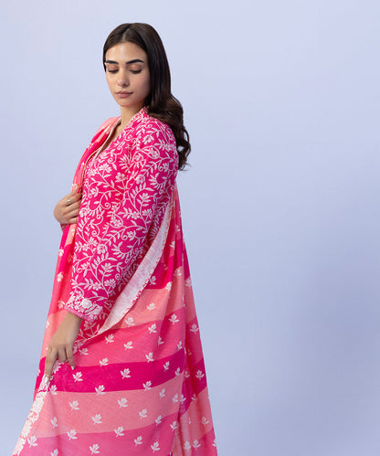 Sapphire - 3 Piece - Embroidered Khaddar Suit