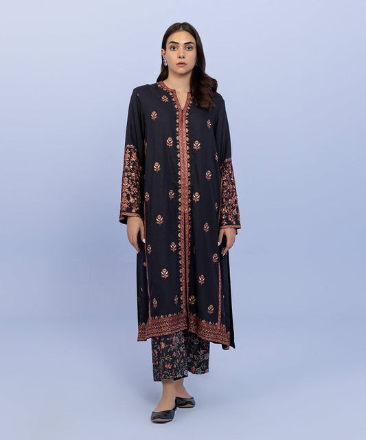 Sapphire - 2 Piece - Embroidered Linen Suit