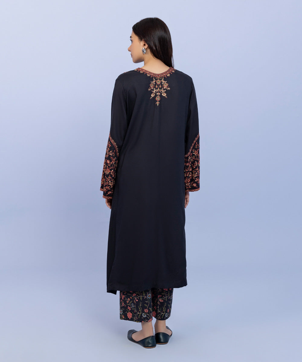 Sapphire - 2 Piece - Embroidered Linen Suit