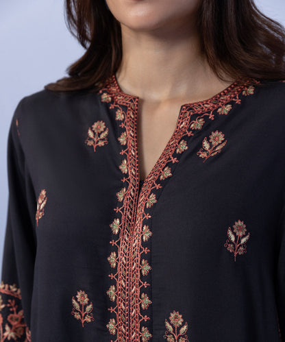 Sapphire - 2 Piece - Embroidered Linen Suit