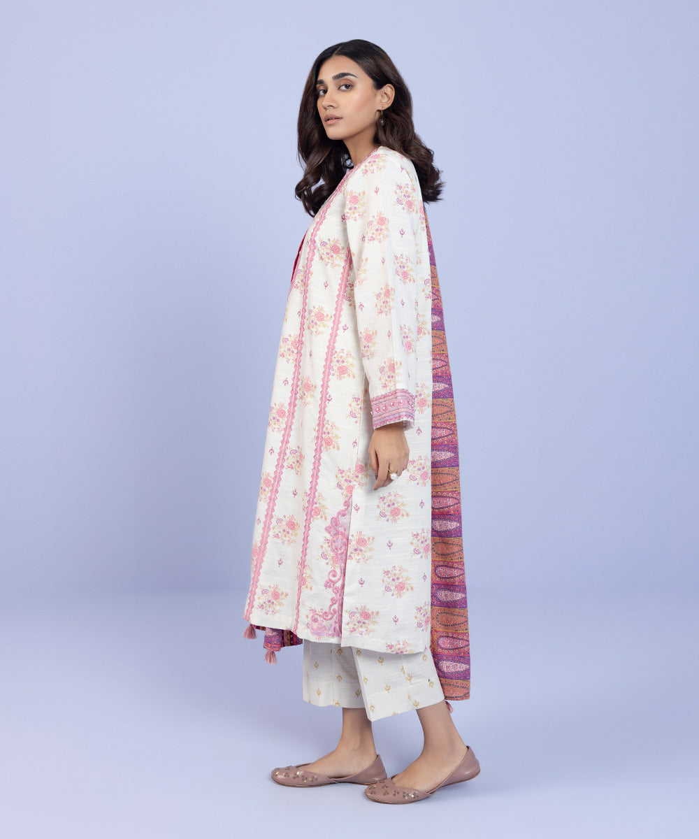 Sapphire - 3 Piece - Embroidered Khaddar Suit