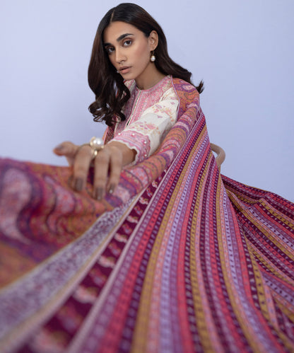 Sapphire - 3 Piece - Embroidered Khaddar Suit