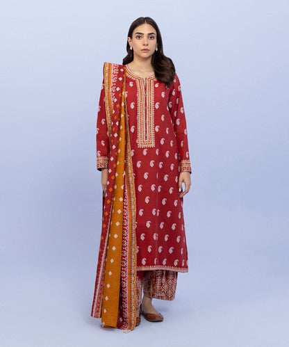 Sapphire - 3 Piece - Embroidered Khaddar Suit