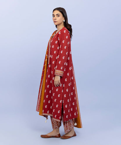 Sapphire - 3 Piece - Embroidered Khaddar Suit