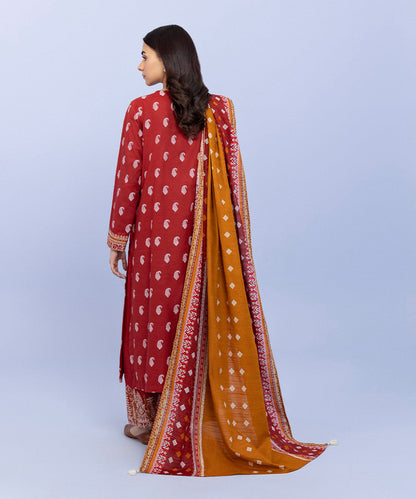 Sapphire - 3 Piece - Embroidered Khaddar Suit