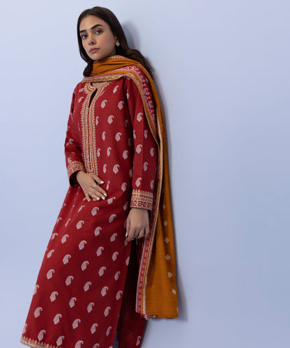 Sapphire - 3 Piece - Embroidered Khaddar Suit