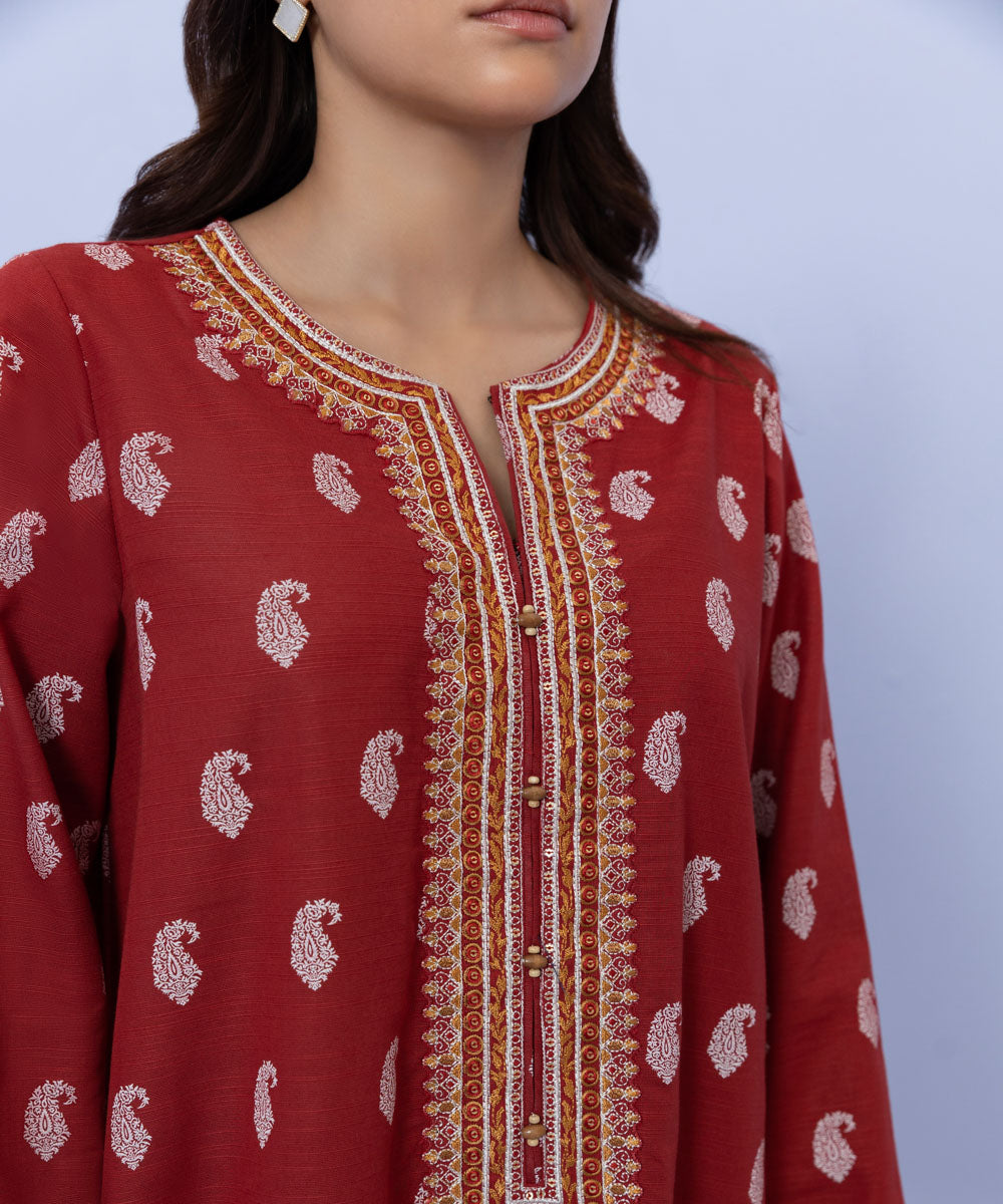 Sapphire - 3 Piece - Embroidered Khaddar Suit