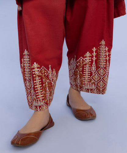 Sapphire - 3 Piece - Embroidered Khaddar Suit